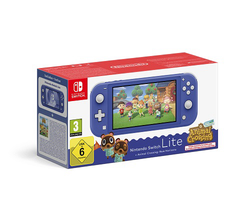 Igraća konzola NINTENDO Switch Lite plava + Animal Crossing New Horizons